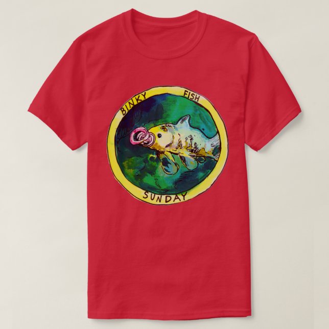 T-shirt poisson binaire (Design devant)