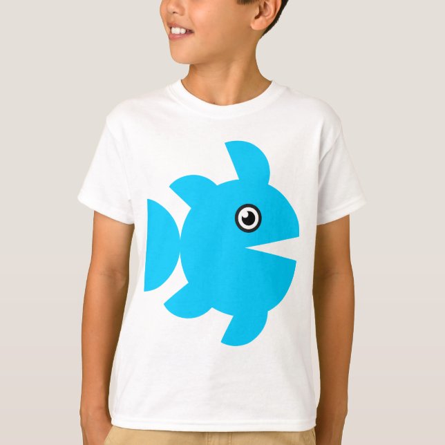 T-shirt Poisson - Bleu (Devant)