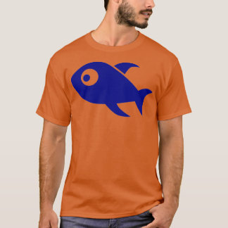 T-shirt Poisson bleu 16