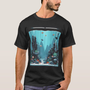 T-shirt poisson bronze steampunk