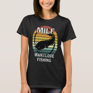 T-shirt poisson-chat motif ange pêcheur et pêcheurs avec