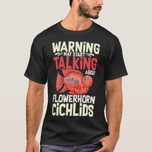 T-shirt Poisson Cichlid Aquarium Poisson Flowerhorn Propri (Devant)