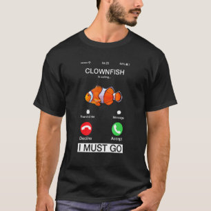 T-shirt Poisson-clown Appelle Poisson Anémone de Mer Art N