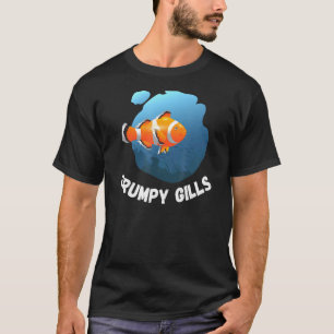 T-shirt Poisson Clown Grincheux Gill Branchies Aquarium Pi