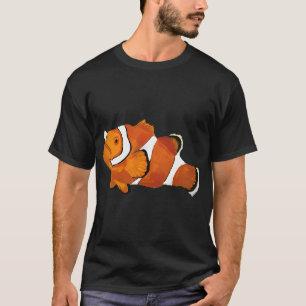 T-shirt Poisson clown peint à la main