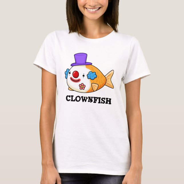 T-shirt Poisson clownesque Funky Animal Poisson Pun (Devant)
