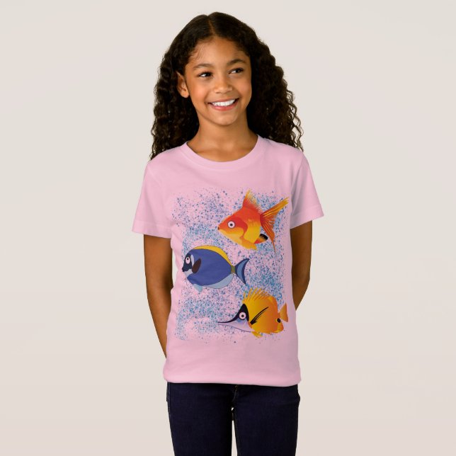 T-Shirt Poisson coloré (Devant entier)