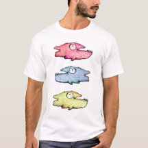 Poisson coloré nageant heureux