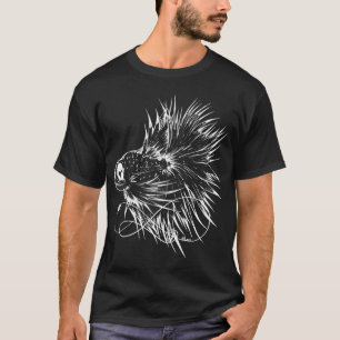 T-shirt Poisson combattant zombie