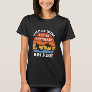 T-shirt Poisson d'aquarium Rétro Tiens mon verre, je dois