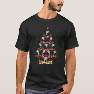T-shirt Poisson Dauphin Noël Vacances Santa Dauphin Noël