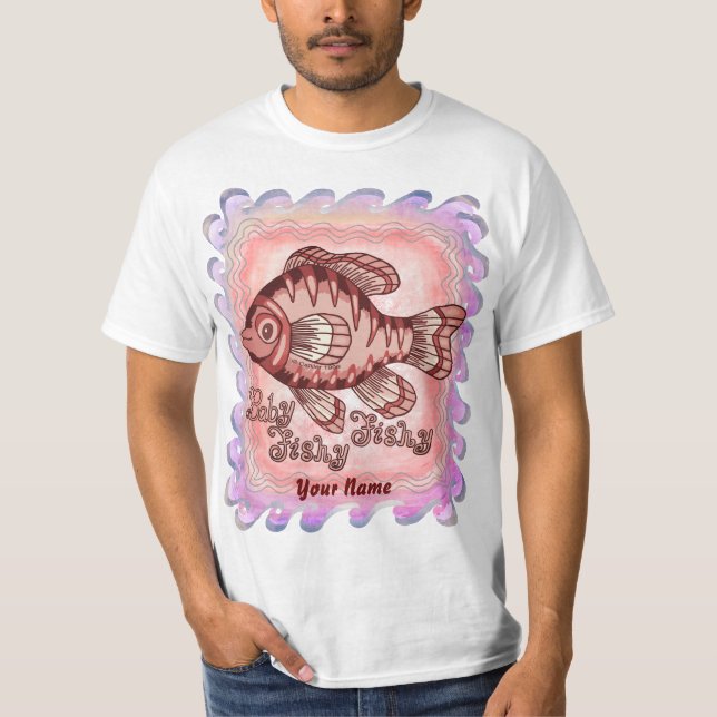 T-shirt Poisson de bébé personnalisé (Devant)