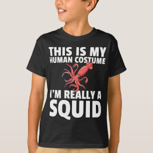 T-shirt Poisson de calmar Halloween Kraken Octopus Biologi
