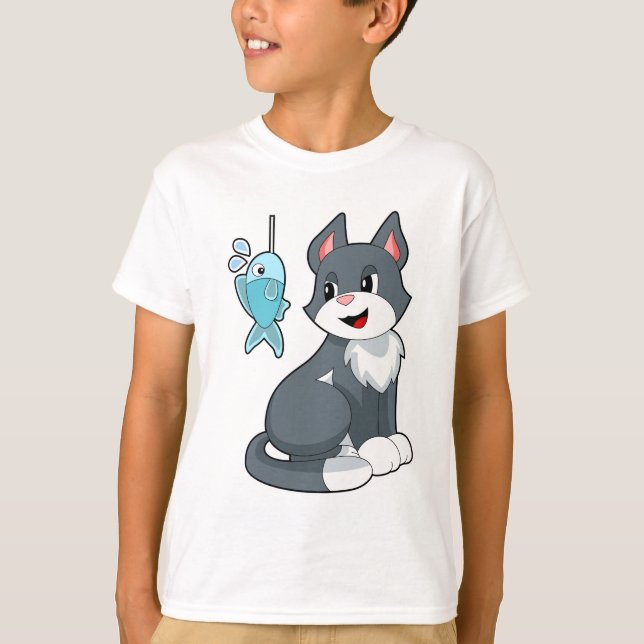 T-shirt Poisson de chat (Devant)