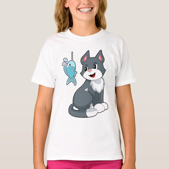 T-shirt Poisson de chat (Devant)