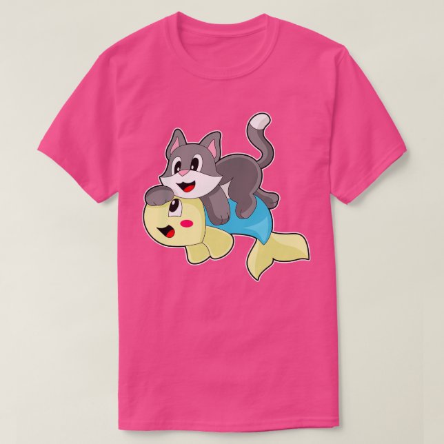 T-shirt Poisson de chat (Design devant)