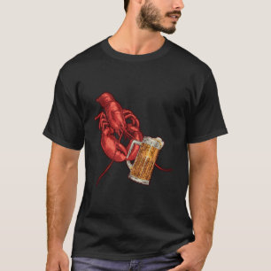 T-shirt Poisson de homard Bière Crustacée Fruits de mer Ho