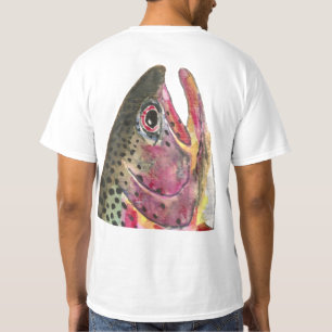 T-shirt Poisson de truite arc-en-ciel