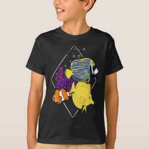 T-shirt Poisson d'eau salée Marine Hobbyiste aquatique