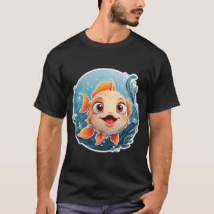 T-shirt Poisson dessin animé drôle et sympathique