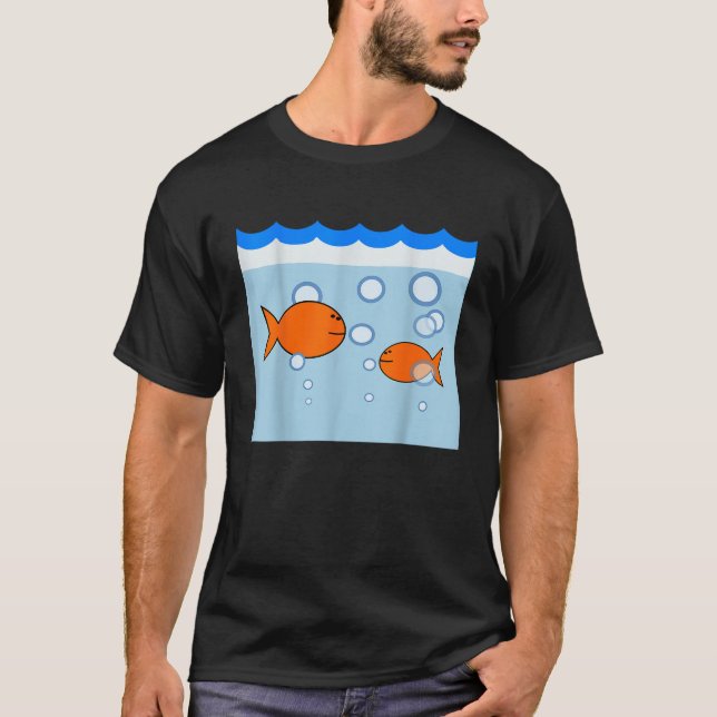 T-shirt Poisson d'or Aquarium Aquarium Hallowee (Devant)