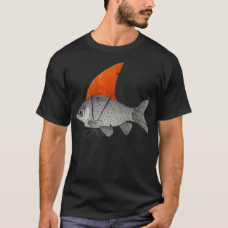 T-shirt Poisson D'Or Avec Fin De Requin