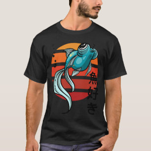 T-shirt Poisson d'or japonais Retro Adult Ados enfants