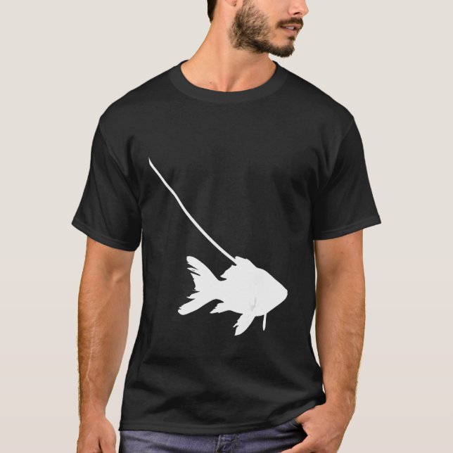 T-shirt Poisson d'or sur une laisse Poisson Animaux Aquari (Devant)