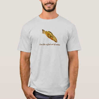 T-shirt poisson en bois