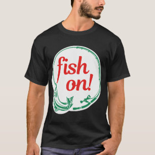 T-shirt Poisson en vue ! Autocollant de pêche