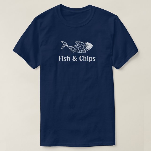 T-shirt Poisson et chips Restaurant Personnel Uniforme Che (Design devant)