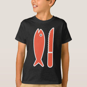 T-shirt Poisson et Couteau