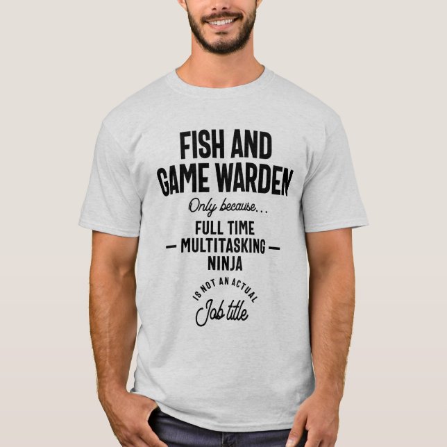 T-shirt Poisson et jeu Gardien Profession Profession Profe (Devant)