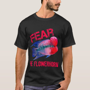 T-shirt Poisson Flowerhorn Cichlidé Aquarium Drôle Monstre