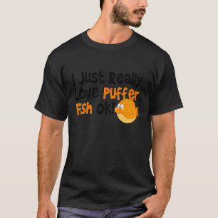 T-shirt Poisson Fou J'Aime Vraiment Le Poisson Feu
