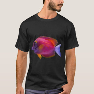 T-shirt Poisson fuchsia