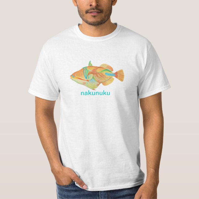 T-shirt Poisson hawaïen de Pix-Dezines (Devant)