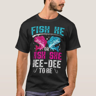T-shirt Poisson Il ou Elle Dee-Dee Pour Révélation de Sexe