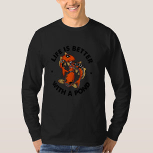 T-shirt Poisson Koi De L'Étang Drôle Pour Les Hommes D'Amo