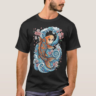 T-shirt Poisson Koi de Samouraï Épique