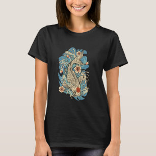 T-shirt Poisson Koi Pond Artifice japonais Nishikigoi Vint