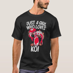 T-shirt Poisson Koi Pour Filles Enfant Japon Poissons Koi