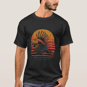 T-shirt Poisson lion Amoureux de la rivière Art Motif Mer