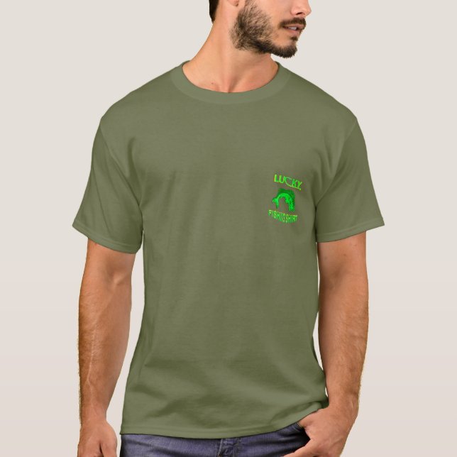 T-shirt Poisson Lucky Fishing Hook (Devant)