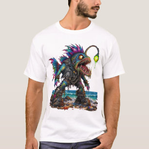 T-Shirt Poisson-Lune Punk Sans Avenir