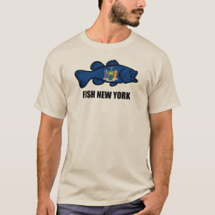 T-shirt Poisson New York Bass