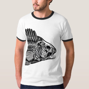 T-shirt Poisson noir