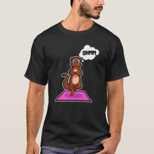T-shirt Poisson Otter Yoga Poses Sport Gymnastique Ohm Coe