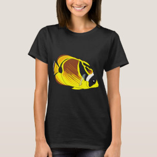 T-shirt poisson-papillon à tête noire