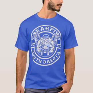 T-shirt Poisson-perche en détresse South Dakota Motorcycle